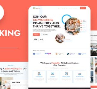 Deskmates - Coworking Space Elementor Template Kit