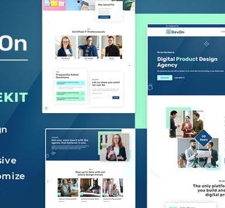 DevOn | Digital Product Design Agency Elementor Template Kit
