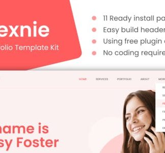 Dexnie - Personal Portfolio Elementor Template Kit