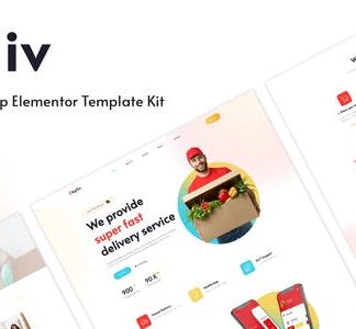Deyliv - Food Delivery App Elementor Template Kit