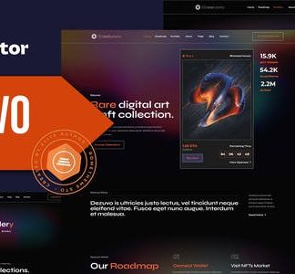 Dezuvo - NFT Portfolio Elementor Template Kit