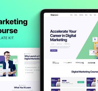 Digicours - Digital Marketing Online Course Elementor Template Kit