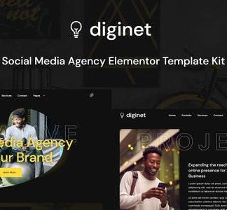 Diginet - Social Media Marketing Agency Elementor Template Kit