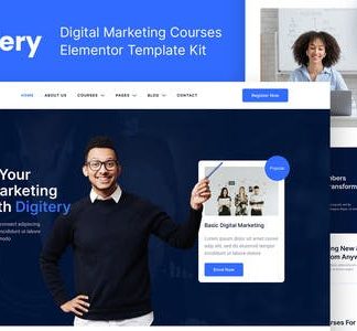 Digitery – Digital Marketing Courses Elementor Template Kit