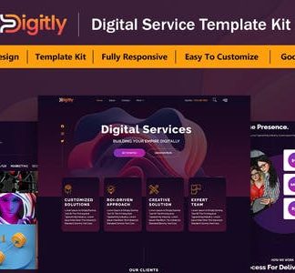 Digitly - Digital Service Agency Elementor Template Kit