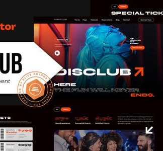 Disclub - Night Club DJ & Events Elementor Pro Template Kit