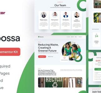 Dispossa - Waste Reduction Elementor Pro Template Kit