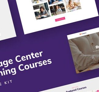 Distance Education - Language Center & Training Courses Template Kit
