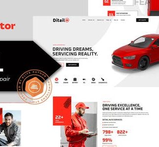 Ditail - Auto Services & Repair Elementor Pro Template Kit