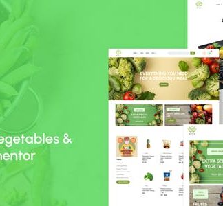 Diva - Organic Vegetables & Fruits Elementor Template Kit