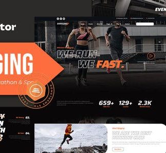 Djogging - Running Club Marathon & Sport Elementor Pro Template Kit