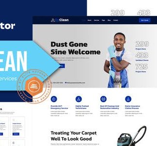Doclean - Carpet Cleaning Services Elementor Template Kit