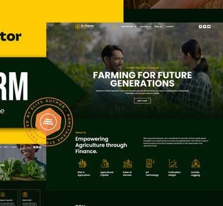 Dofarm - Agriculture Finance Elementor Pro Template Kit