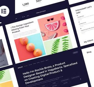 Dolan - Personal Portfolio Elementor Template Kit