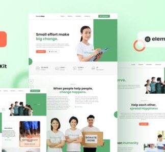 Donatenow - Donation & Charity Elementor Template Kit