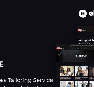 Dorze - Custom Dress Tailoring Service Elementor Pro  Template Kit