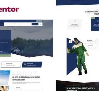 Drifting School Academy & Car Club Elementor Template Kit