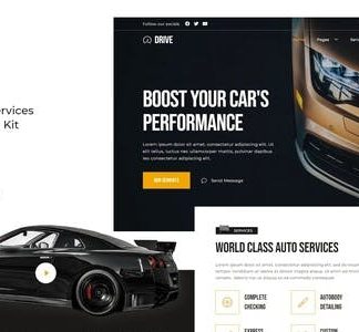 Drive - Car Repair & Auto Service Elementor Template Kit