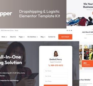 Dropper - Dropshipping & Logistic Elementor Template Kit
