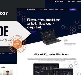 Dtrade - Trading & Investment Company Elementor Template Kit