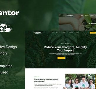 EcoRaise - Environmental Charity & Nonprofit Elementor Template Kit