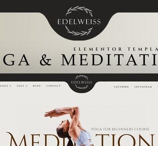 Edelweiss - Yoga & Meditation Elementor Pro Template Kit