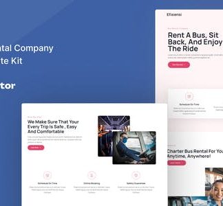 Efisiensi - Bus Charter & Rental Company Elementor Template Kit