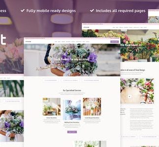 eFlorist - Flower Boutique & Decoration Elementor Template Kit
