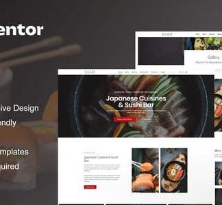 Egao - Japanese Restaurant & Sushi Bar Elementor Template Kit