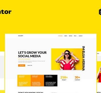 Elsa - Social Media Marketing & Management Elementor Pro Full Site Template Kit