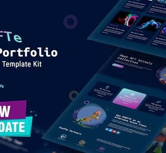 Enefte - NFT Portfolio Elementor Template Kit