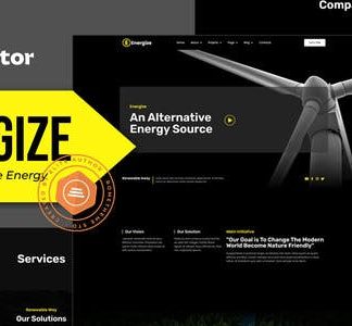 Energize - Solar & Renewable Energy Elementor Template Kit