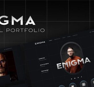 Enigma - Personal Portfolio Elementor Template Kit