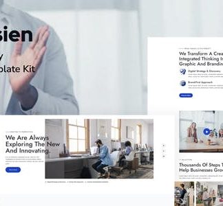 Enovasien - Creative Agency Elementor Pro Template Kit