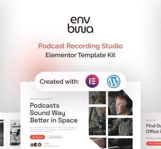 Envbwa - Podcast Recording Studio Elementor Pro Template Kit