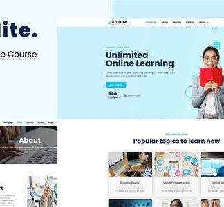 Erudite - Education & Online Course Elementor Template Kit