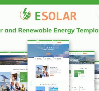 ESolar - Wind & Solar Power Services Elementor Template Kit