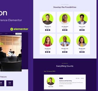 Evecon - Event & Conference Elementor Template Kit