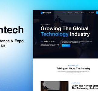 Eventech – Tech Event Conference & Expo Elementor Template Kit