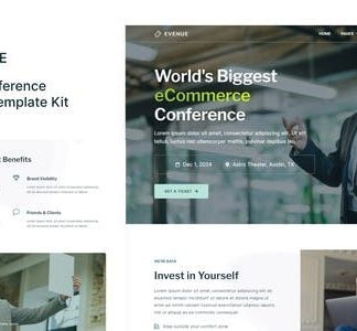 Evenue - Event & Conference Elementor Template Kit