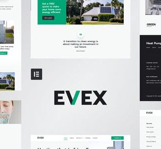 Evex - Heat Pumps & Renewable Energy Elementor Template Kit