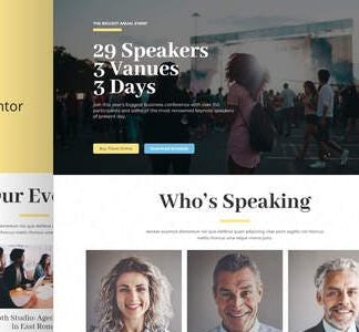 Evtro - Conference Event Elementor Template Kit
