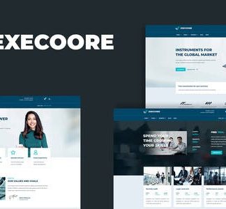 Execoore - Tech & Fintech Crypto Elementor Template Kit