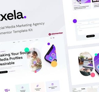 Exela - Social Media Marketing Agency Elementor Template Kit