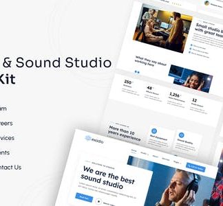 Exodio | Recording & Sound Studio Elementor Template Kit