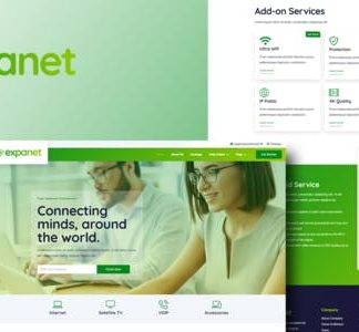 Expanet - Broadband & Internet Services Elementor Template Kit