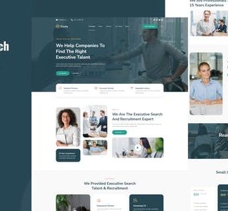 Exuta - Executive Search & Recruitment Service Elementor Template Kit