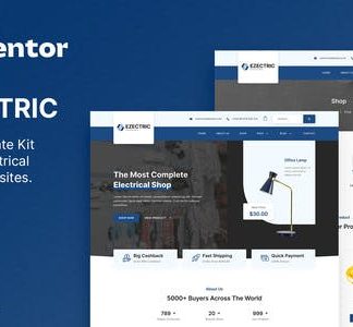 Ezectric – Electrical Supply Store Elementor Template Kit