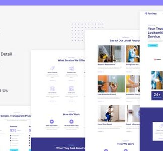 Fastkey | Locksmith and Key Maker Service Elementor Template Kit