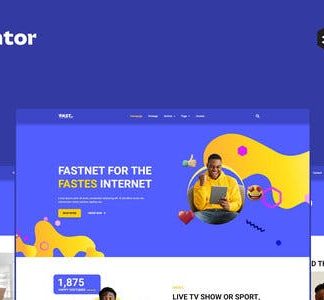 Fastnet - Broadband & Internet Elementor Pro Full Site Template Kit